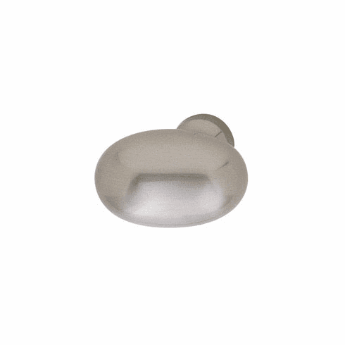 Hafele Knob, Brass, 34 x 21 mm (L x H), Stainless steel look, Item# 137.42.606, 13742606, 137-42-606