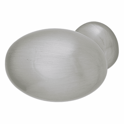 Hafele Knob, Ovale Collection, Stainless steel look, 35 x 23 mm (L x H), Item# 137.45.002, 13745002, 137-45-002
