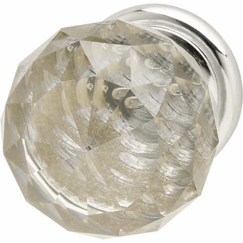 Hafele Knob, Clear Crystal & Zinc, Astral Collection, Polished/Polished chrome, Item# 139.60.422, 13960422, 139-60-422