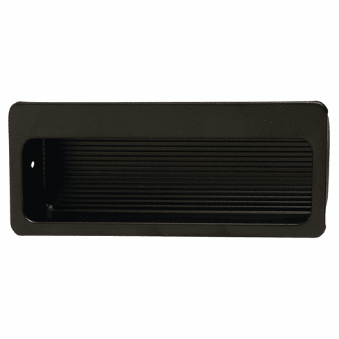 Hafele Inset Handle, Black Matt, Steel, 100 x 39 mm (L x H), Item# 151.00.320, 15100320, 151-00-320