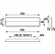 Hafele Inset Handle, Zinc, chrome plated, polished, Item# 151.11.271, 15111271, 151-11-271