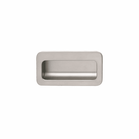 Hafele Inset Handle, Zinc, Rectangular, Matt nickel, 96 mm CTC, Item# 151.35.665, 15135665, 151-35-665