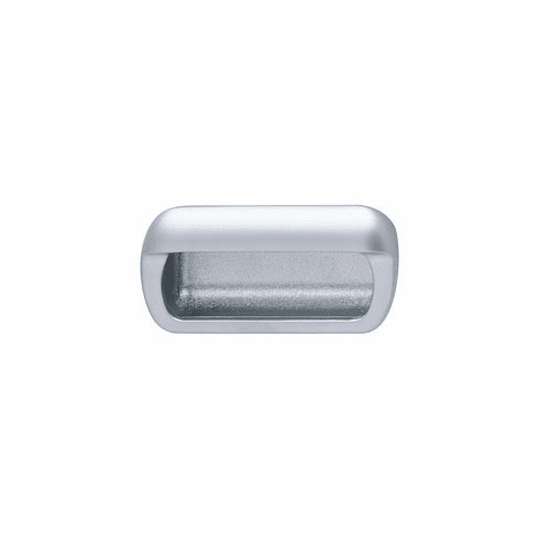 Hafele Inset Handle, Matt Chrome, Zinc, Item# 151.36.222, 15136222, 151-36-222