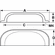 Hafele Cup Handle, Brass, Mulberry Collection, Brushed nickel, 96 mm CTC, Item# 151.40.604, 15140604, 151-40-604