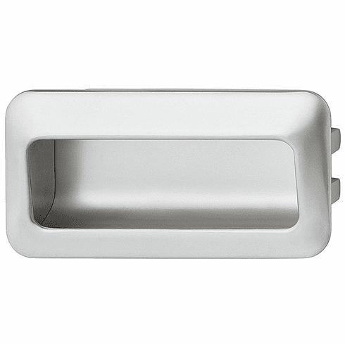 Hafele Inset Handle, Zinc, 96 mm CTC, Matt chrome, Item# 151.50.215, 15150215, 151-50-215