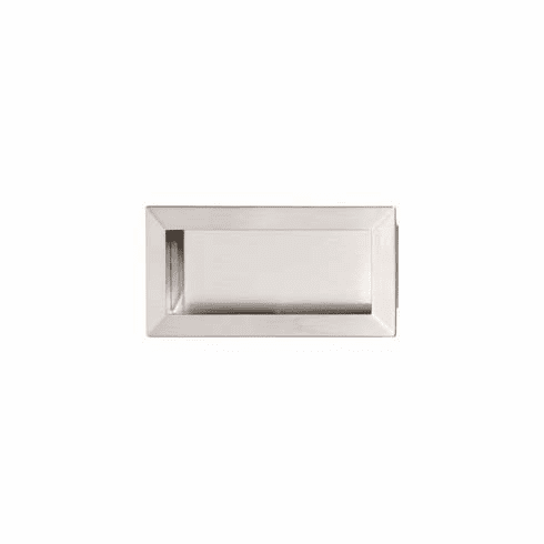 Hafele Inset Handle, Satin Nickel, Zinc & Steel, Lago di Como Collection, 138 x 69 mm (L x H), Item# 151.67.602, 15167602, 151-67-602