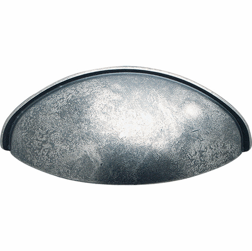 Hafele Cup Handle, Zinc, 64 mm CTC, Pewter, Item# 151.90.951, 15190951, 151-90-951
