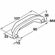 Hafele Cup Handle, Arcadian Collection, Natural brittanium, Item# 151.92.880, 15192880, 151-92-880