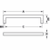 Hafele Handle, Zinc, Vogue Collection, Polished chrome, 224 mm CTC, Item# 155.00.072, 15500072, 155-00-072