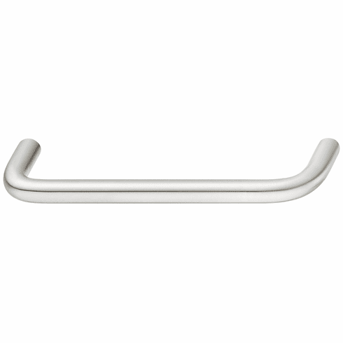 Hafele Handle, D handle, stainless steel, round, ⌀ 10 mm, Dim. A: 106 mm, dim. B: 35 mm, dim. C: 96 mm, satin brushed, Item# 155.01.231, 15501231, 155-01-231