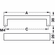 Hafele Handle, Stainless Steel, Futura Collection, 320 mm CTC, Item# 155.01.465, 15501465, 155-01-465