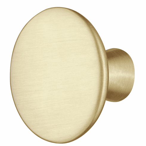 Hafele Knob, Zinc alloy, round, Brushed brass plated,  30mm, Item# 155.02.242, 15502242, 155-02-242