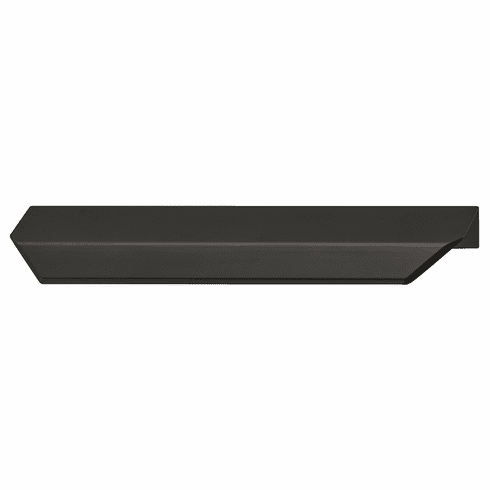 Hafele Edge pull handle, Aluminum, Manhattan Collection, Black anodized, length: 350 mm, hole spacing: 256 mm, Item# 155.02.322, 15502322, 155-02-322