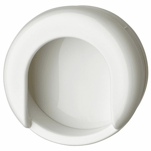 Hafele Inset Handle, Polyamide, HEWI, Pure White, 75 mm, Item# 158.75.099, 15875099, 158-75-099