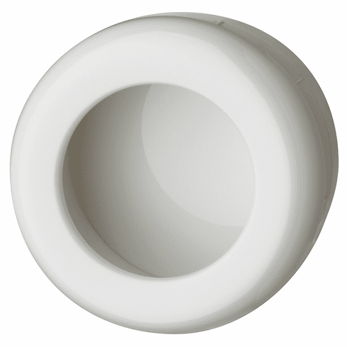 Hafele Inset Handle, Polyamide, Round, HEWI, Pure white, 75 mm, Item# 158.80.299, 15880299, 158-80-299