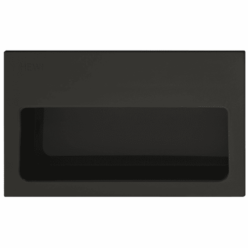 Hafele Inset Handle, Polyamide, 100 x 60 x 15 mm (L x H x D), HEWI, For sliding wooden doors, Glossy jet black, Item# 158.88.090, 15888090, 158-88-090