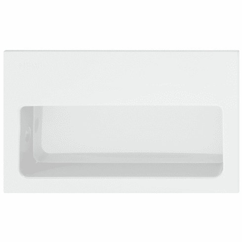 Hafele Inset Handle, Polyamide, 100 x 60 x 15 mm (L x H x D), HEWI, For sliding wooden doors, Glossy signal white, Item# 158.88.098, 15888098, 158-88-098