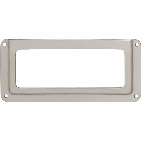 Hafele Label Frame, Nickel-Plated, Steel, L x H: (2 11/16 x 1 3/8") 69 x 35 mm, Item# 168.02.761, 16802761, 168-02-761