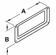 Hafele Label Frame, Nickel-Plated, Steel, L x H: (2 11/16 x 1 3/8") 69 x 35 mm, Item# 168.02.761, 16802761, 168-02-761