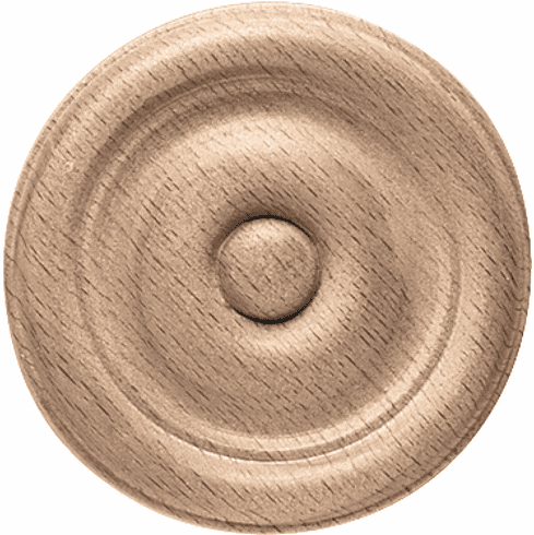 Hafele Ornament, Diameter:2 1/8" x 3/8" D, Maple, Item# 194.78.152, 19478152, 194-78-152