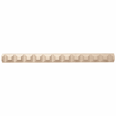 Hafele Moulding, Dentil 15/16" x 11/32" x 96" (H x D x L), Maple, Item# 194.79.104, 19479104, 194-79-104