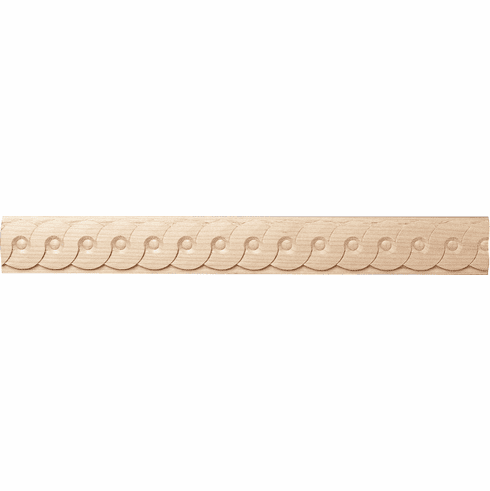 Hafele Moulding, 3/4" x 1/4" x 96" (H x D x L), Guilloche Collection, Beech, Item# 194.79.330, 19479330, 194-79-330