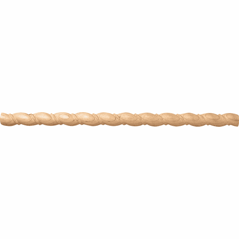 Hafele Moulding, 11/16" x 5/16" x 96" (H x D x L), Rope Collection, Cherry, Item# 194.79.621, 19479621, 194-79-621