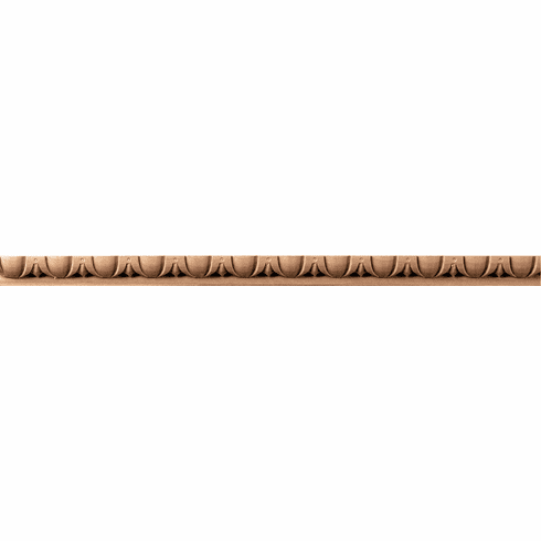 Hafele Moulding, Egg & Dart, 5/8" x 7/16" x 96" (H x D x L), Cherry, Item# 194.79.634, 19479634, 194-79-634