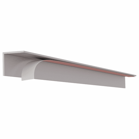 Hafele Cabinet Accent Drip Edge, Aluminum, L: 17 1/2", brushed, Item# 194.80.069, 19480069, 194-80-069