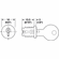Hafele Snap-In Lock Core, Keyed Alike, Timberline- modular removable core locking system, Matt nickel, key change 107TA, Item# 210.04.727, 21004727, 210-04-727