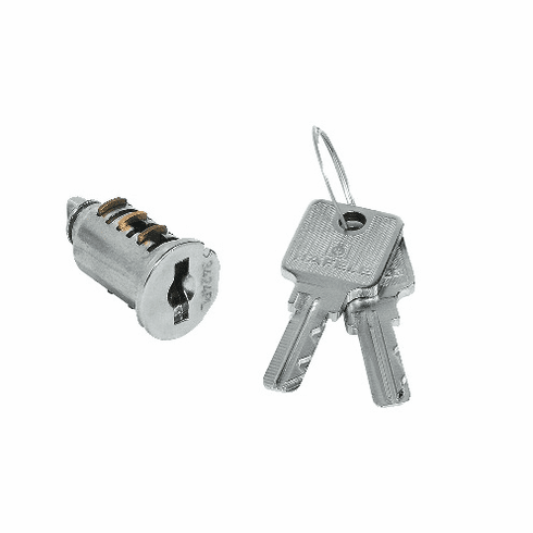 Hafele Cylinder Core, VCS18, for Reversible Key with 2 Keys, 2000 key changes, Keyed different, Item# 210.30.600, 21030600, 210-30-600