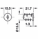 Hafele Plate-Cylinder Removable Core, Keyed Alike, Symo 3000, Plate cylinder with key, SH48, Item# 210.40.648, 21040648, 210-40-648