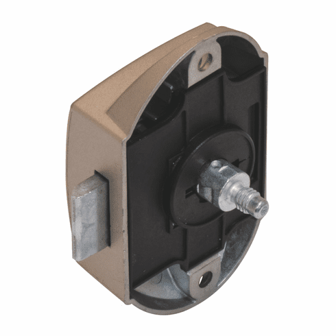 Hafele Push-Lock, Hafele Push-Lock, can be operated from one side, Without Catch Bolt, Matt nickel, zinc alloy, Item# 211.63.622, 21163622, 211-63-622