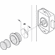 Hafele Push-Lock, Hafele Push-Lock, can be operated from one side, Without Catch Bolt, nickel-plated matt, lacquered, plastic, Item# 211.63.642, 21163642, 211-63-642