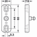 Hafele Locking Component, EFL50/EFL51, for EFL 50 and EFL 51 furniture lock, Item# 231.07.410, 23107410, 231-07-410