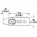 Hafele Combination Lock, Combi-Code 1153, For cabinets and lockers, Horizontal right, Item# 231.16.310, 23116310, 231-16-310