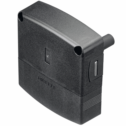 Hafele Locker lock, Hafele Dialock LockerLock 300 battery-operated lock, for Tag-itTM ISO, Mifare Classic and Mifare DESfire, Housing plastic, anthracite coloured, Item# 231.91.300, 23191300, 231-91-300