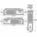 Hafele Regulator Keypad Lock, Manual Locking, RegulatoR -, Horizontal, right hand with lever on left, 1 3/16" cylinder length, Item# 231.97.003, 23197003, 231-97-003