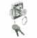 Hafele Dead Bolt Rim Lock, with Fixed Plate Cylinder, Standard Profile, Mounting: Drawer, Item# 232.27.720, 23227720, 232-27-720
