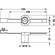 Hafele Glass Sliding Door Lock, Symo 3000, For combination with Symo cylinder removable core, Housing: Zinc alloy, matt nickel plated, rack: Stainless steel, Item# 233.44.600, 23344600, 233-44-600