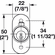 Hafele Sliding Door Lock, C8142 Series, Master Keyed, Keyed Different, National Lock - High Security, Item# 234.48.498, 23448498, 234-48-498