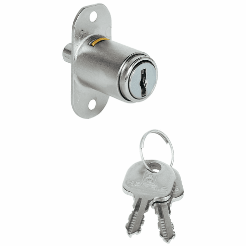Hafele Push-Button Cylinder, 18 mm, with Locking Pin, Standard Profile, Keyed Different, Item# 234.50.600, 23450600, 234-50-600