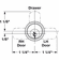 Hafele Cam Lock, C8102 and C8103 Series, Keyed Different, National Lock - High Security, Brushed chrome, lipped/overlay, 1 3/16" (30 mm), Item# 235.10.300, 23510300, 235-10-300