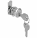 Hafele Cam Lock, C8102 and C8103 Series, Keyed Different, National Lock - High Security, Brushed chrome, lipped/overlay, 1 3/16" (30 mm), Item# 235.10.300, 23510300, 235-10-300