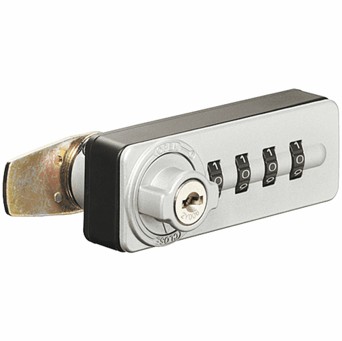 Hafele PIN code lock, With number wheels, standard profile, key change: Keyed different, mounting: Lock left hand/knob right hand, Item# 235.63.300, 23563300, 235-63-300