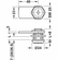 Hafele PIN code lock, With fixed plate cylinder, with straight locking cam, Nut fixing, standard profile, 60-001-keyed alike, closure direction 180°, 1 (2–8), door thickness ≤20 mm, thread length 26 mm, Item# 235.74.461, 23574461, 235-74-461