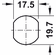 Hafele PIN code lock, With fixed plate cylinder, with straight locking cam, Nut fixing, standard profile, 60-001-keyed alike, closure direction 180°, 1 (2–8), door thickness ≤20 mm, thread length 26 mm, Item# 235.74.461, 23574461, 235-74-461