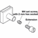 Hafele Arresting Pin, Zinc, For central locking system, Length: 13 mm (33/64"), Item# 237.22.100, 23722100, 237-22-100