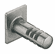 Hafele Locking Bolt, for EFL1 Wooden Doors, Metal, nickel plated, Item# 237.56.980, 23756980, 237-56-980
