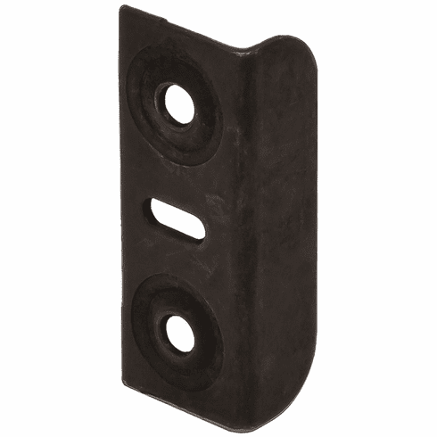Hafele Strike Plate, Steel, 33 x 12 mm, Black, Item# 239.40.301, 23940301, 239-40-301
